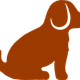 Brown puppy icon