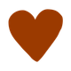 Brown heart icon